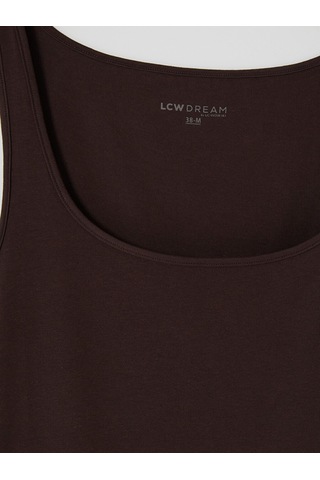 Lcw Dream Kahverengi U Yaka Kadın Atlet