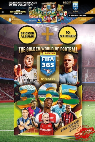 Panini Adrenalyn Fifa 365 - 2025 Sticker Başlangıç Paketi Futbolcu Stickerları Dergi Albümü