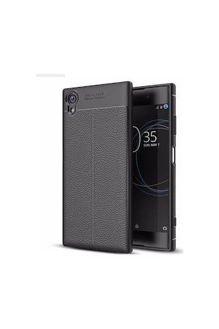 Sony Xperia Xa1 Plus Kilif Deri Görünümlü Korumali Niss Silikon 406462982