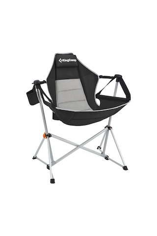 Kingcamp Orchid Salıncaklı Katlanır Kamp Sandalyesi Black/grey Gri - Siyah