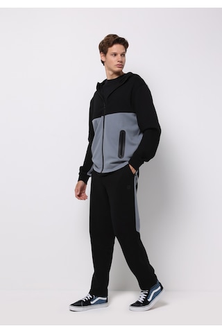 Colins Regular Fit Orta Bel Düz Erkek Siyah Eşofman Altı Cl1076854 Q1.v1 Blk Siyah