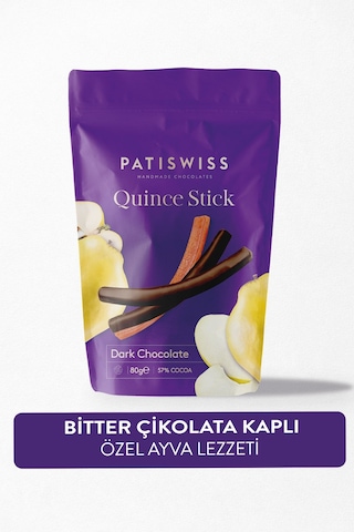 Bitter Çikolatalı Ayva Çubukları, 80g