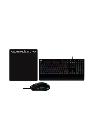 Logitech G G102 Oyuncu Mouse Ve G213 Oyuncu Klavyesi Seti Mouse Pad Optik