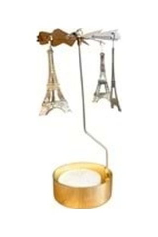 Isı İle Dönen Mumluk Eyfel Kulesi Modeli, Dekoratif Metal