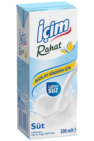 İçim Rahat Laktozsuz Süt 200 Ml X 27 Adet
