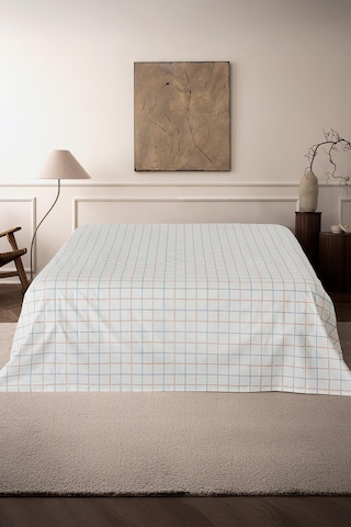 Mix & Match Vero %100 Pamuk Çift Kişilik Düz Çarşaf Beyaz