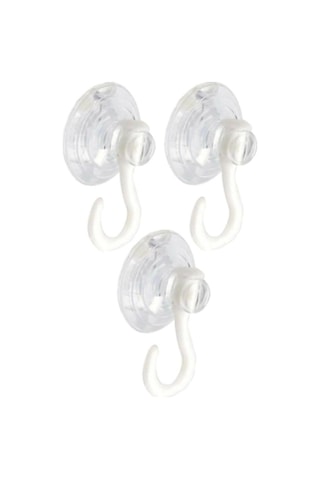Askılı Vantuz Öpücük 3 Cm 3 Adet Kancalı Cam Vantuzu Cam Askısı Pvc Vantuz Mutfak Banyo Pencere Ve Kapı Camı Vantuzu