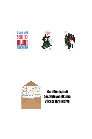 Sherlock Holmes - Bütün Romanlar Ciltli + Sherlock Holmes'un Son Görevi + Sherlock Holmes - Korku Vadisi + Okuma Sticker'ları