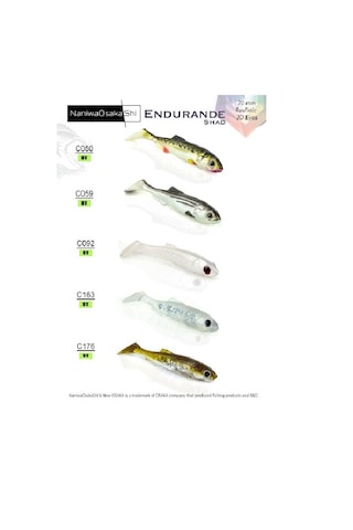 Nanıwaosakashı Endurande Shad 70mm C163