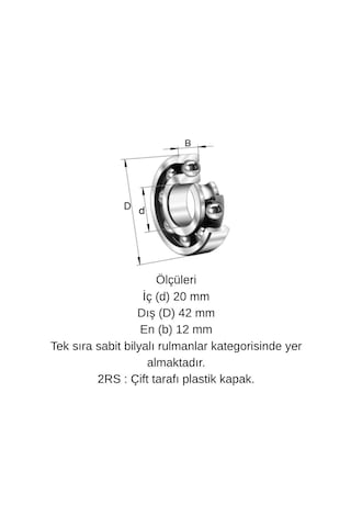 Ors 6004 2rs G100 C3 Bilya 20x42x12