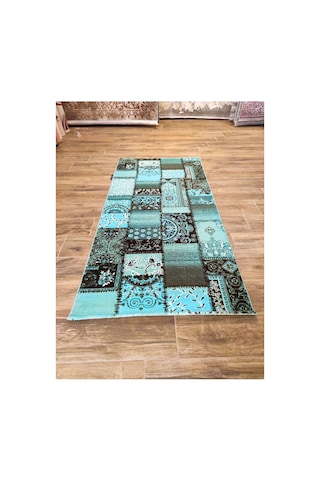 Akantus 3701d Antrasit-mavi Halı Çok Renkli