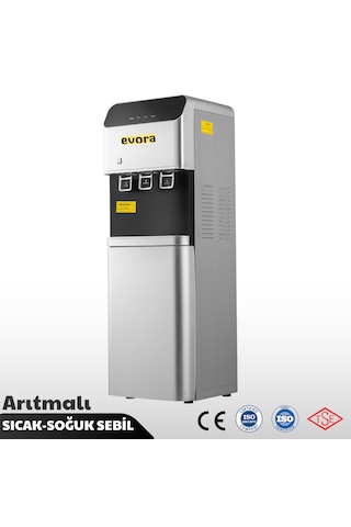 Ev Tipi Ofis Tipi Sıcak Soğuk Arıtmalı Su Sebili Gri Premium