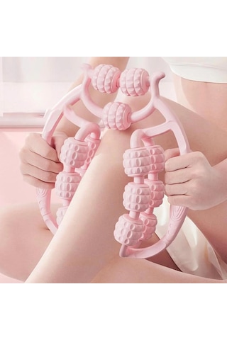 15 Tekerlekli Bacak Boyun Kol Masaj Aleti 4741 Açık Mavi