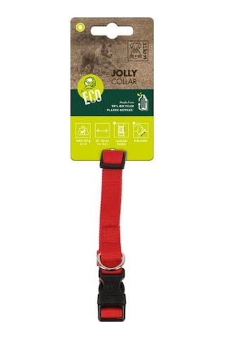 M-pets Jolly Köpek Boyun Tasması Kırmızı M Kırmızı