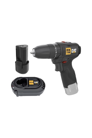 Cat Dx1160.1 12volt/2.0ah Li-ion Tek Akülü Kömürsüz Profesyonel Şarjlı Darbeli Matkap