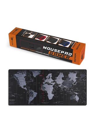Dünya Desenli 80x30 Cm Mouse Pad Xl Gaming Mousepad