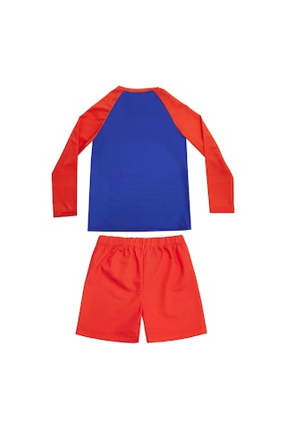 Uv Korumalı Şort Uzun Kollu Çocuk Bebek Deniz Havuz Mayosu 5244 Saks Saks Mavi