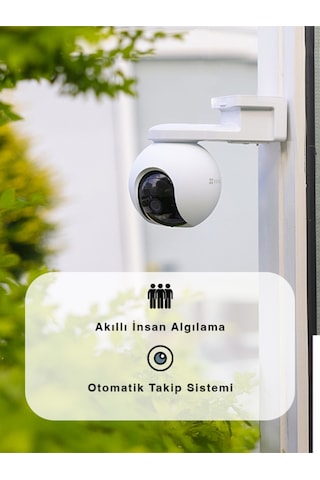 Hb8 2k Akıllı Pille Çalışan Yatay Ve Dikey Hareketli Wi-fi Kamera Fynix Teknoloji