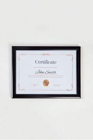 A4 Çerçeve Siyah 21X30 Sertifika Diploma Belge Fotoğraf Için