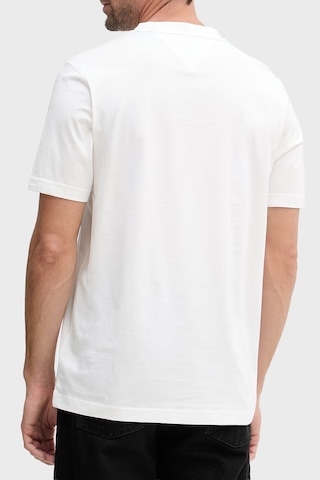 Tommy Hilfiger Logolu Pamuklu Regular Fit Bisiklet Yaka T Shirt Erkek T Shirt Mw0mw43066 Ybl Beyaz