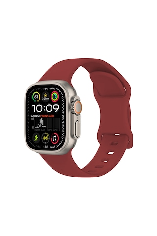 Apple Uyumlu Watch Ultra/ultra2 49mm Yumuşak Hafif Silikon Kordon Kayış