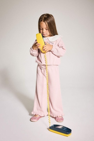 Defacto Kız Bebek Standart Fit Büyük Yaka Baskılı Sweatshirt G1773a525aupr345 Mor