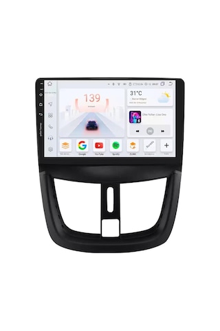 Otolas 2009-2013 Peugeot 207 Için 8+128gb, 10 Inç Carplay Destekli, Kameralı Multimedya Navigasyon Ekranı 10"