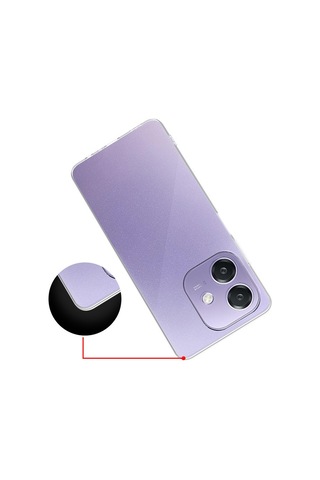 Oppo A3 Kılıf Kamera Korumalı Şeffaf Kalın Üstün Koruma Silikon Systemcom