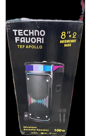 Technofavori Tef Apollo 100w İnç Panel 2 Adet 8 İnch Hoparlör 1 Adet 3 İnch Tweeter