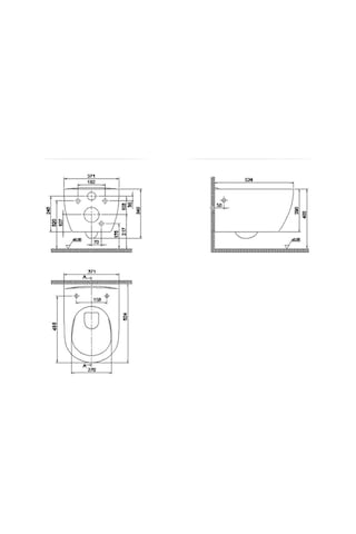 City Asma Kanalsız Klozet , Ova Gömme Rezervuar Seti