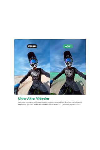 Akaso 360 Standart Combo Aksiyon Kamera 5.7k 360 Video, 48mp Sensör, 72mp 360 Fotoğraf, Aı Takip Siyah