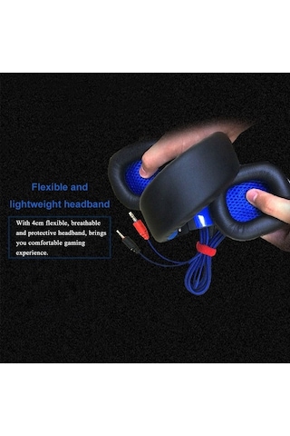 Fastbuy Kırmızı Oyuncu Kulaklığı: Led Işıklı, Mikrofonlu, Ses Kontrollü Pc Uyumlu