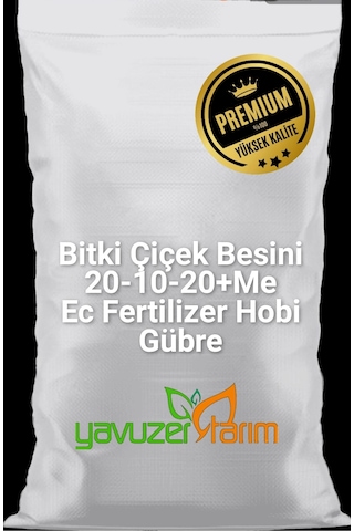 Bitki Çiçek Besini 20-10-20+me Ec Fertilizer Hobi Gübre 1 Kg