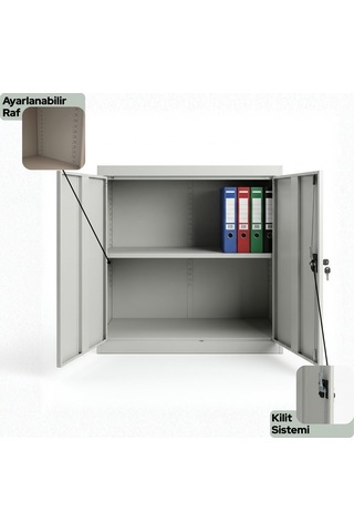 Metal Dosya Dolabı, Ofis Arşiv Dolapları Gri