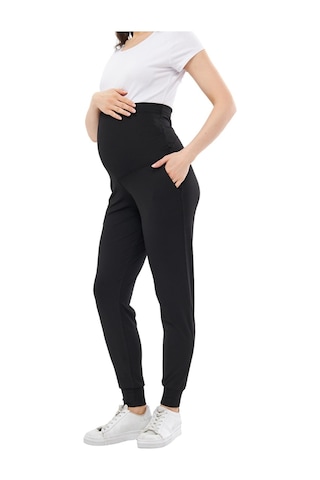 Luvmabelly Myra8095 Beli Ayarlanabilir Hamile Jogger Pantolon-siyah