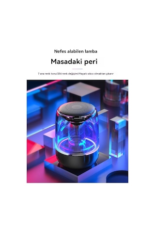 Kristal Cam Kablosuz Bluetooth Tws Hoparlör 1000mah