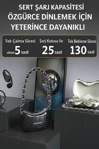 Şık Çanta Görünümlü Bluetooth Kulaklık