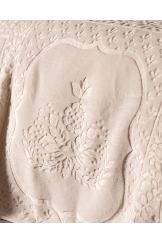 Madame Coco Rochelle Vizon Emboss Çift Kişilik Battaniye - Ekru 1kbatc0436çift Kişilik-ekru