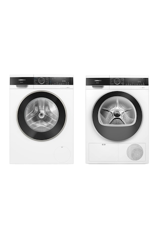 Sıemens İQ300 WQ51G200TR 10 KG Kurutma Makinesi + İQ500 WG52A2F0TR 10 KG Çamaşır Makinesi İdos Beyaz Eşya Seti