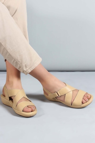 Fast Step Hakiki Deri Kadın Klasik Sandalet 864zar05 001