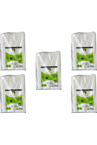 Doğanpack Şeffaf Naylon 5 Lik 30x52 Cm. Bakkaliye Poşeti Torbası - 5 Kg. - Ort. 425 Adet - 5 Paket