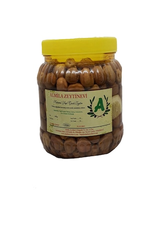 Almila Zeytinevi Limonlu Çizik Yeşil Zeytin 1 KG