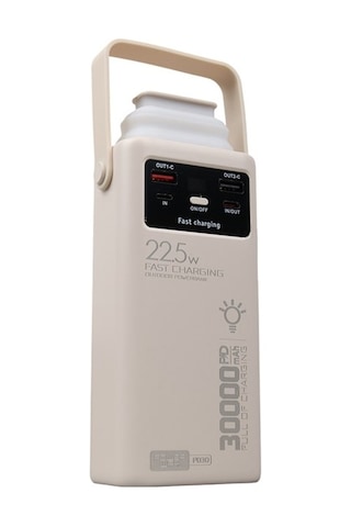 Powerway Pd30 30.000mah 22.5w Pd & Qc 3.0 Hızlı Şarj Destekli Dijital Göstergeli Powerbank Diğer
