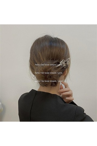 Yeni Retro Geometrik Kelebek Saç Tokası Tatlı Havalı Kız Başlığı Metal Tarzı Çok Yönlü Saç Süsü 23 Çok Renkli