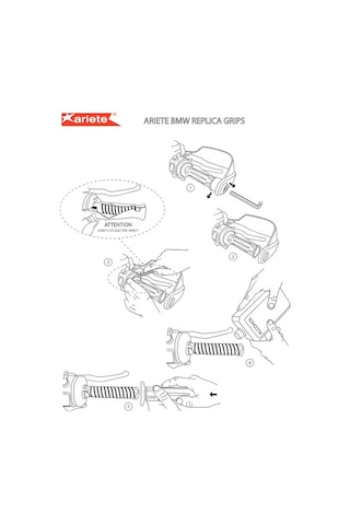 Ariete 01685 01686 01694 Ssf Kawasaki Honda Yamaha Konforlu Tutuş Elcik Açık Gidon - Kawasaki - 01685