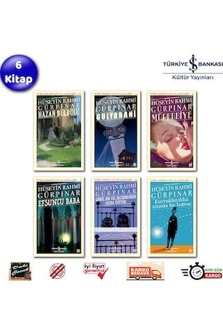 İş Bankası Hüseyin Rahmi Gürpınar Seti 6 Kitap Türk Edebiyat