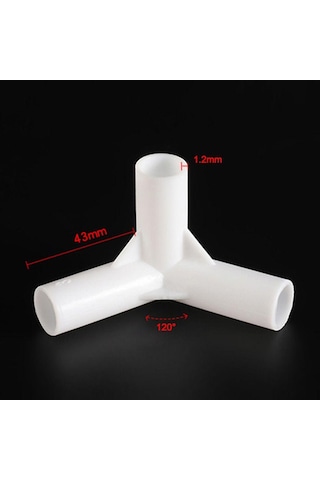 10 Adet Plastik Çadır Direği Bağlantı Elemanı Yedek Çadır Malzemeleri Üç Yönlü Bağlantı Elemanı Çadır Aksesuarları Diğer