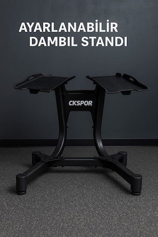 Ayarlanabilir Dambıl Ve Stand Seti 2 X 40 Kg Ayarlanabilir Mekanizmalı Dambıl + Dambıl Standı