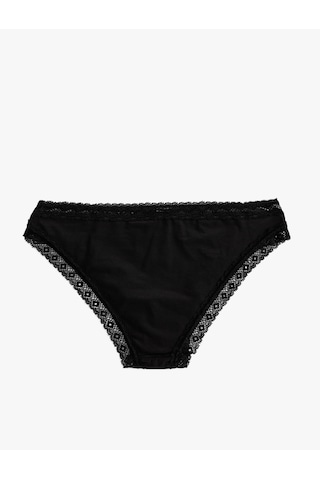Koton Brief Dantelli Külot Siyah 5wlk30036mk Siyah