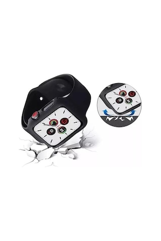 BİNANO Apple Uyumlu Watch 44MM SENSE KASA VE EKRAN KORUYUCU SİYAH